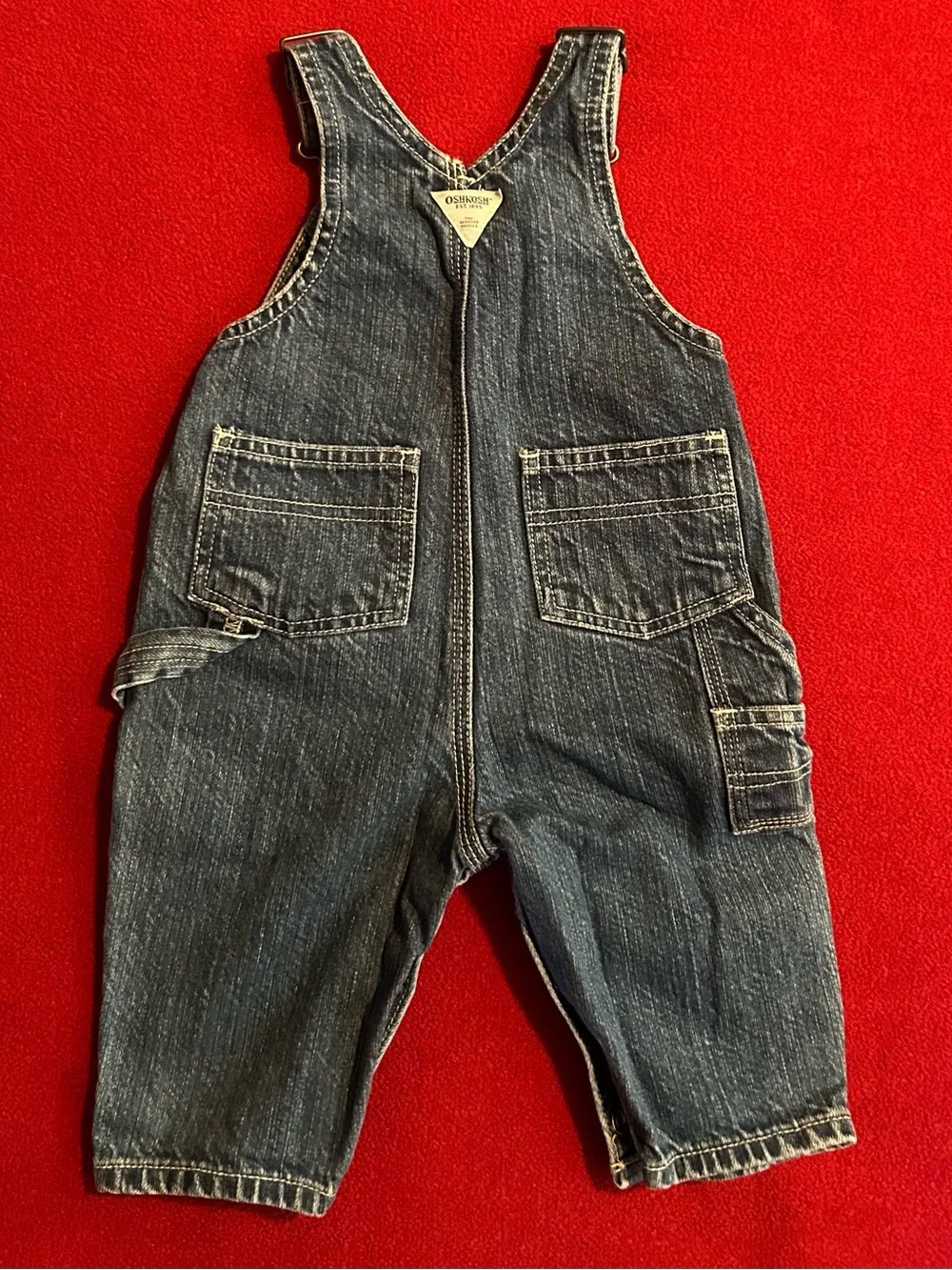 OshKosh B'gosh Distressed Denim Overalls - Blue